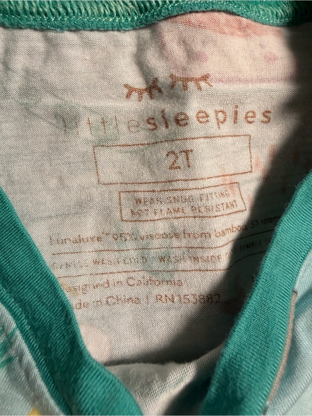 Little Sleepies Bamboo Pajama Set with Sushi Print - Picture 3 of 4
